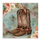 Stupell Industries Cowboy Boots Western Paisley Florals Canvas Wall Art